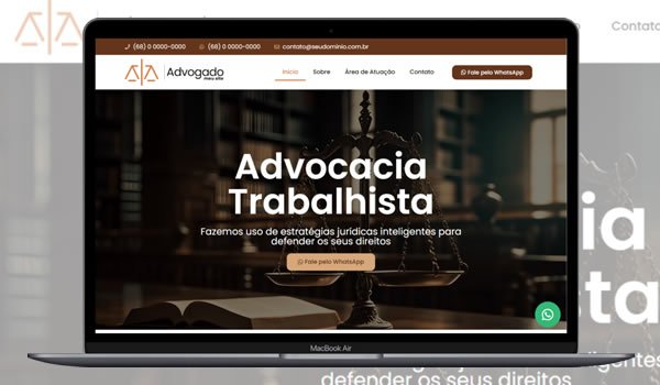 Site completo para advogados