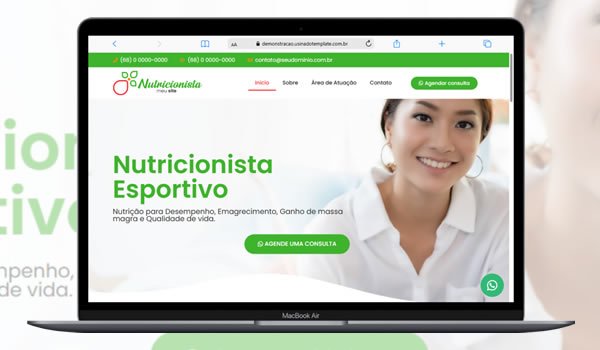 Template site para nutricionista